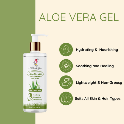 Aloe Vera Gel For Skin and Hair - 200 ml